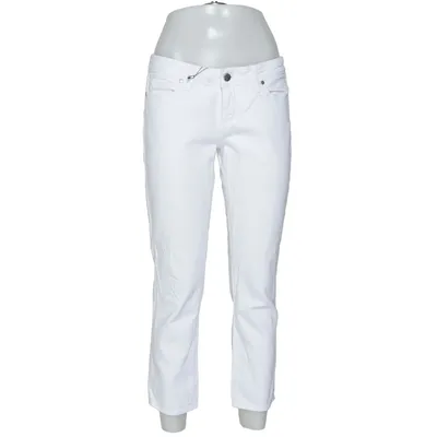 Jeans (Hvid) fra Paige Bomuld, Elastan