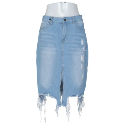Jupe en jean (Bleu) de Jeans Coton, Polyester