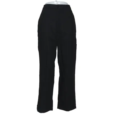 Pantalon de costume (Noir) de Uniqlo Lin, Polyester, Viscose