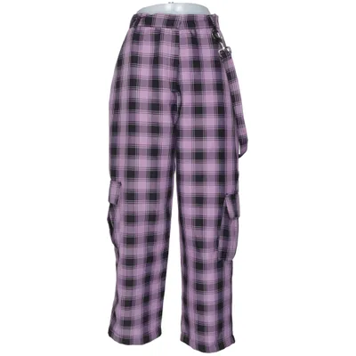 Cargo broek (Lila, Zwart) van The Ragged Priest Metallvezel, Polyester
