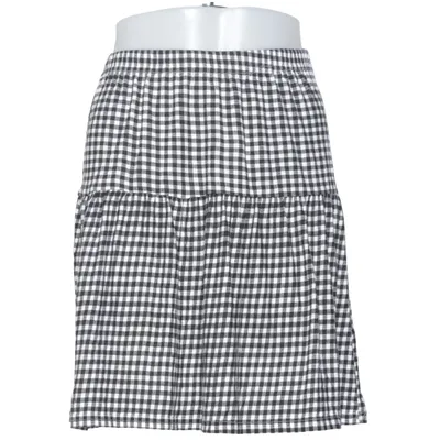 Nederdel (Sort, Hvid) fra Boohoo Elastan, Viscose
