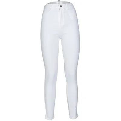 Jeans (White) from Zara Trafaluc Denim Collection Cotton, Elastane, Polyester
