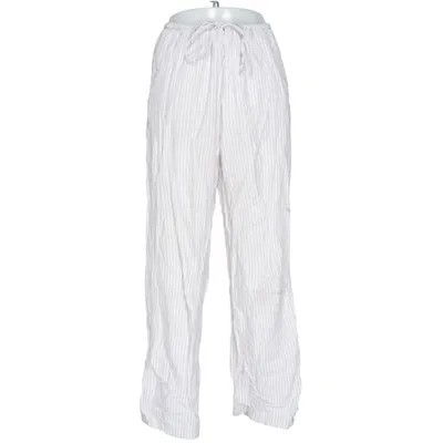 Pajama pants (Beige, White) from Gina Tricot Cotton, Linen