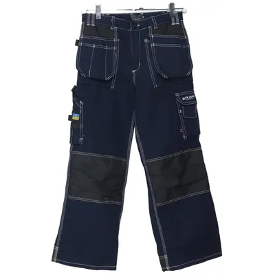 Werkbroek (Blauw, Grijs) van Bluewear Katoen