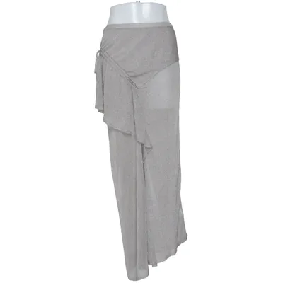 Maxi skirt (Gray) from Mia Regan x H&M Metallic fiber, Polyamide, Viscose