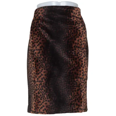 Skirt (Brown, Black) from Katti Acetate, Polyester