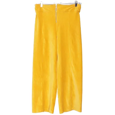Corduroy broek (Geel) van Skill Katoen, Elastaan, Polyester
