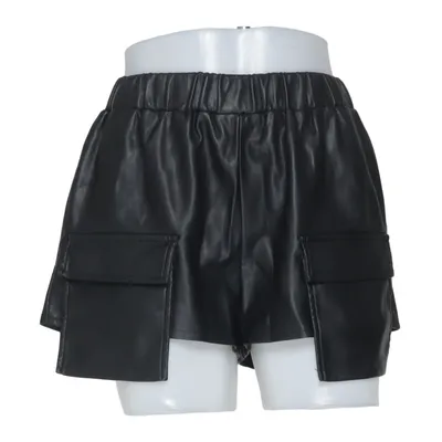 Shorts (Black) from Missguided Petite Elastane, Polyester, Polyurethane