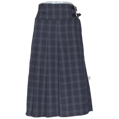 Slå om-nederdel (Grå, Blå) fra Superdry Vintage Elastan, Polyester