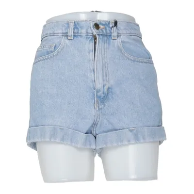 Denim shorts (Blauw) van American Apparel Jeans Katoen