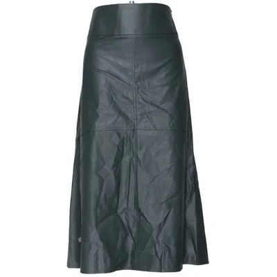 Rok (Groen) van House of Lola Polyurethaan, Viscose