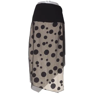 Nederdel (Sort, Beige) fra Vento Maro Elastan, Viscose