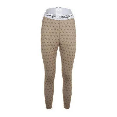 Collants de sport (Marron) de HUNKØN Élasthane, Polyester