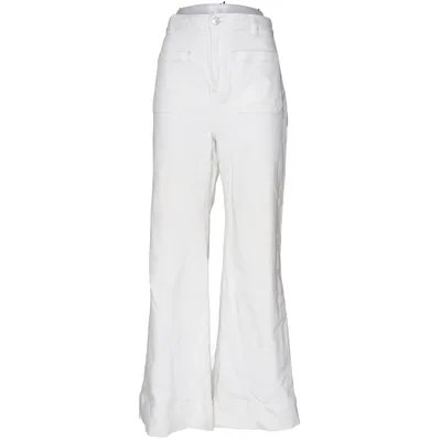 Palazzobyxor (Vit) från Jeanerica Elastan, Ekologisk bomull, Återvunnen polyester