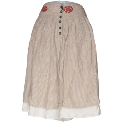 Nederdel (Beige, Flerfarvet) fra Ewa I Walla Bomuld, Linned