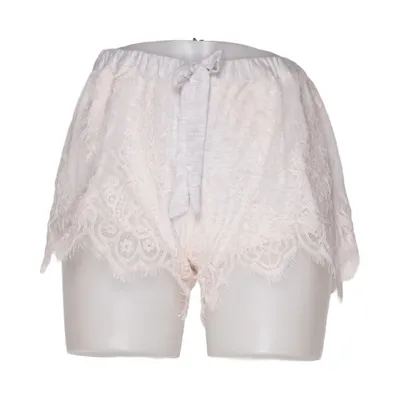 Pyjamasshorts (Beige, Grå) fra Hunkemöller Elastan, Polyamid, Viscose