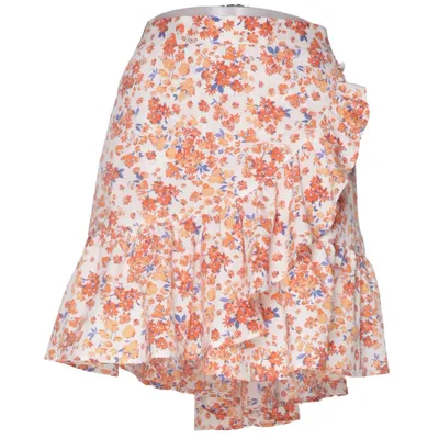 Nederdel (Hvid, Orange, Blå) fra Lindex Polyester