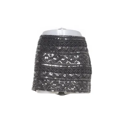 Kjol (Svart, Silverfärgad) från Zara Polyester