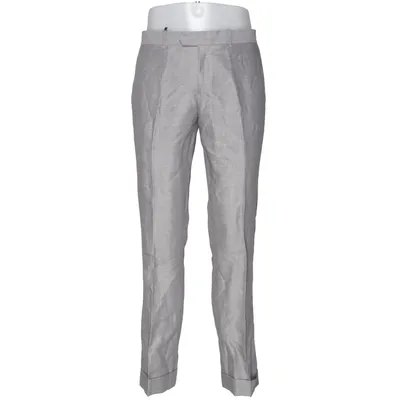 Kostuumbroek (Grijs) van Tailor Store Linnen, Wol