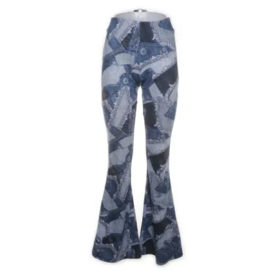 Byxor (Blå, Svart, Vit) från Jaded London Elastan, Polyester