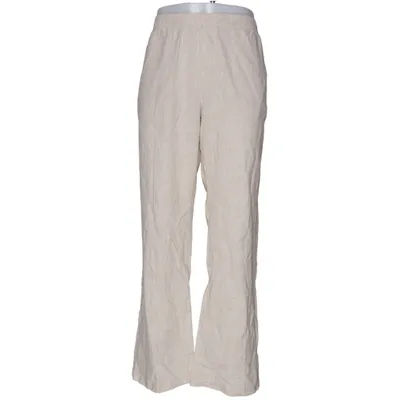 Pantalon (Blanc) de H&M Coton, Lin, Polyester