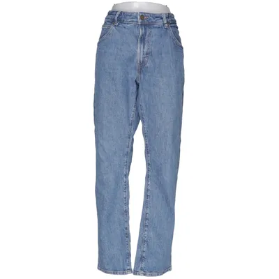 Spijkerbroek (Blauw) van Lee x H&M Katoen, Elastaan