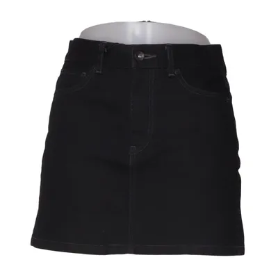 Jupe en jean (Noir) de Uniqlo Jeans Coton, Élasthane, Polyester