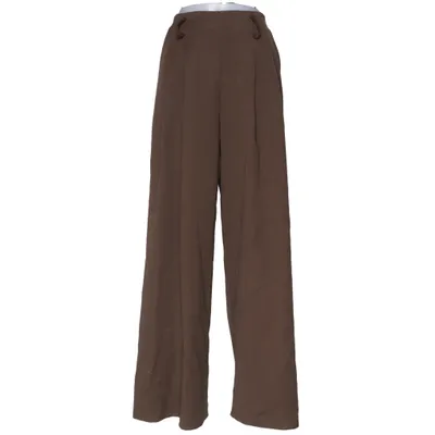 Palazzobyxor (Brun) från New Collection Elastan, Polyester, Viskos
