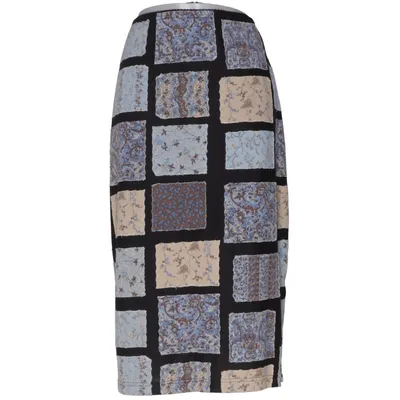 Maxi rok (Zwart, Blauw, Beige, Meerkleurig) van Ulla Popken Polyester, Viscose