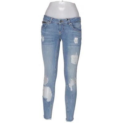 Jeans (Blå) från Zara Bomull, Elastan, Polyester