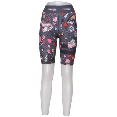 Kompressionsshorts (Grå, Flerfärgad) från Stronger Elastan, Återvunnen polyester
