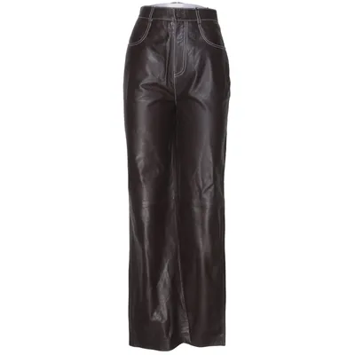 Læderbukser (Brun) fra Le Ger by Lena Gercke About You Læder, Polyester