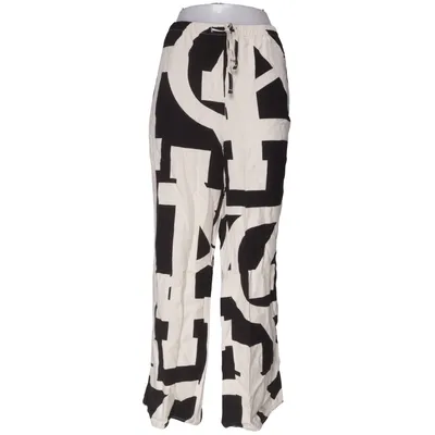 Palazzobukser (Sort, Hvid) fra H&M Linned, Lyocell, Polyester, Viscose
