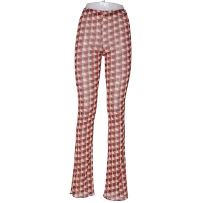 Broek (Bruin, Beige, Rood) van Zara Elastaan, Polyester