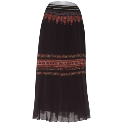 Maxi skirt (Black, Multicolored) from Desigual Elastane, Polyester, Viscose
