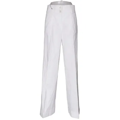 Chinos (Vit) från Massimo Dutti Woman Bomull, Viskos
