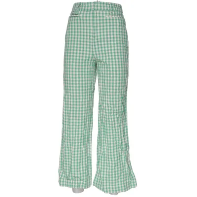 Broek (Groen, Wit) van Gina Tricot Katoen