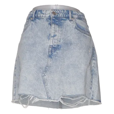 Jeansnederdel (Blå) fra ONLY Blue Denim Bomuld