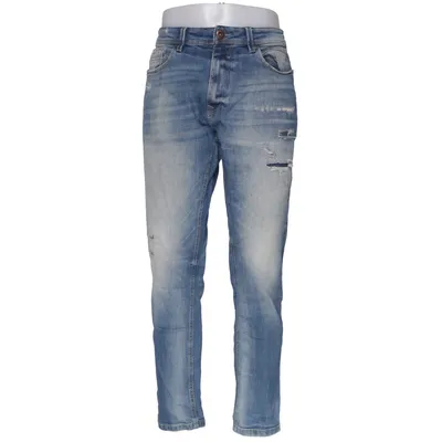 Spijkerbroek (Blauw) van Smog Katoen, Elastaan