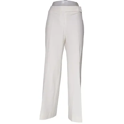 Pantalon de costume (Blanc) de J.Taylor Élasthane, Polyester, Viscose