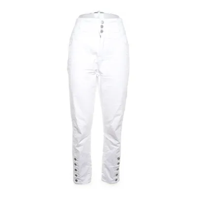 Pantalon (Blanc) de Flash Jeans Coton, Élasthane, Polyester