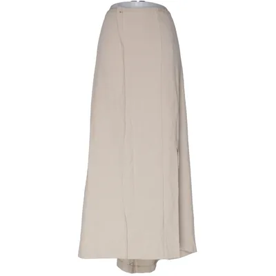 Maxi skirt (Beige) from Addera Polyester, Tencel