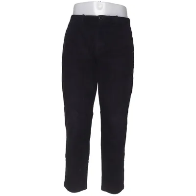 Pantalon en velours (Bleu) de Uniqlo Coton, Élasthane, Polyamide, Polyester