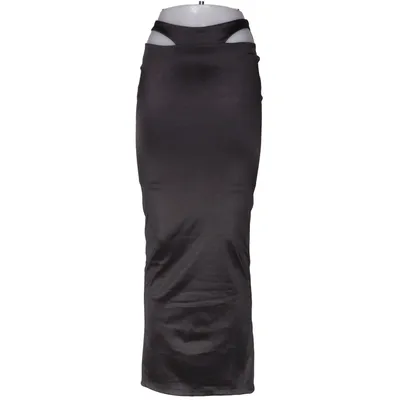 Maxi skirt (Black) from PrettyLittleThing Elastane, Polyester