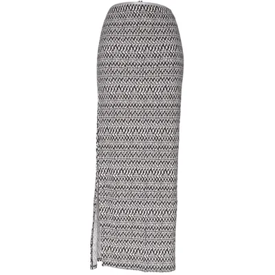 Maxi rok (Zwart, Wit) van Busem Elastaan, Viscose