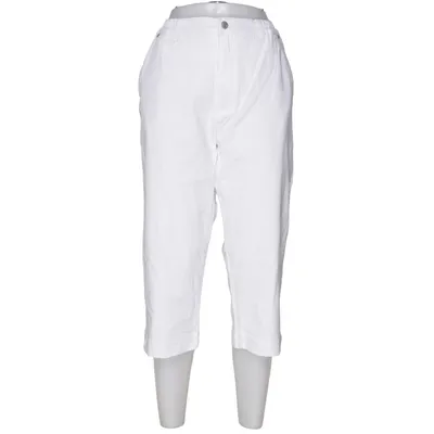 Trekvartsbyxor (Vit) från Jonna B Bomull, Elastan