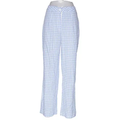 Byxor (Blå, Vit) från Shein Polyester