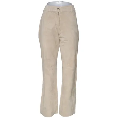 Leren broek (Beige) van Peppercorn Leer, Polyester