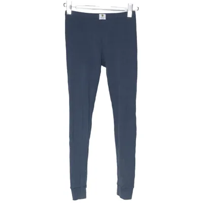 Caleçon long (Bleu) de Janus Laine de mouton, Polyamide