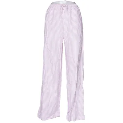 Stoffhose (Pink, Weiß) von Bershka Leinen, Viskose